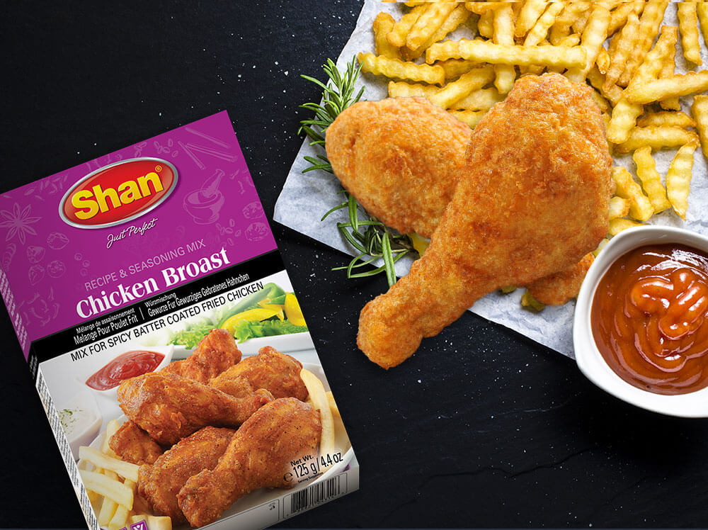 Mix di farina e spezie per pollo impanato fritto - Shan 125g. - immagine 2